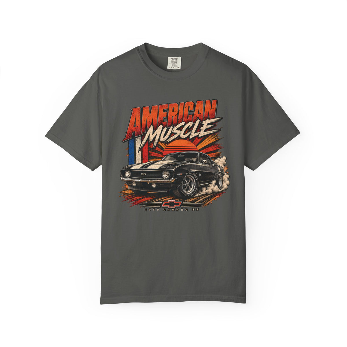 American Muscle Car T-Shirt – Classic Vintage Camaro Graphic
