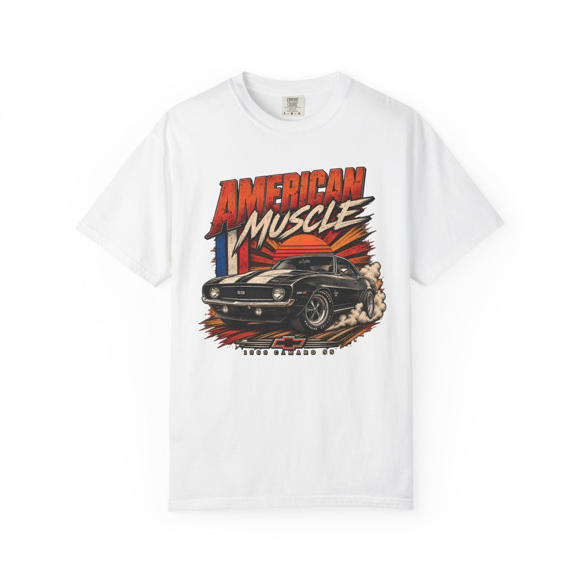 American Muscle Car T-Shirt – Classic Vintage Camaro Graphic