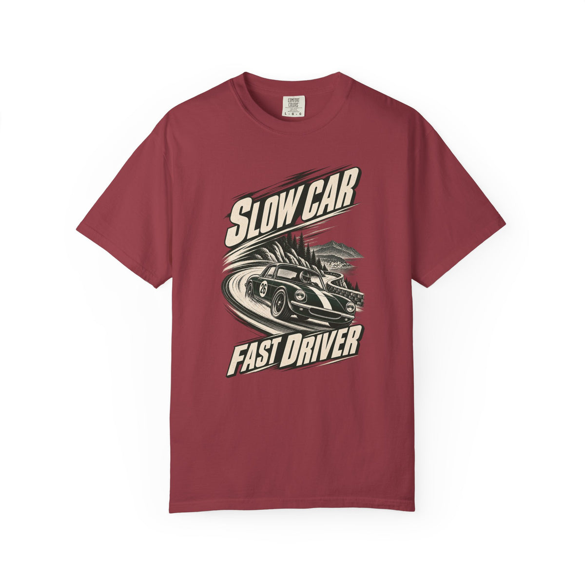 Slow Car Fast Driver Racing Graphic T-Shirt
