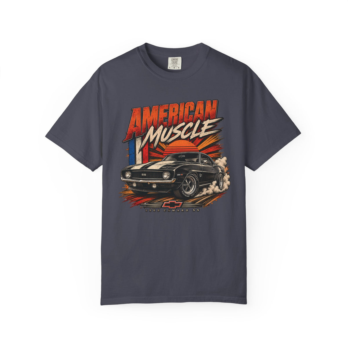 American Muscle Car T-Shirt – Classic Vintage Camaro Graphic