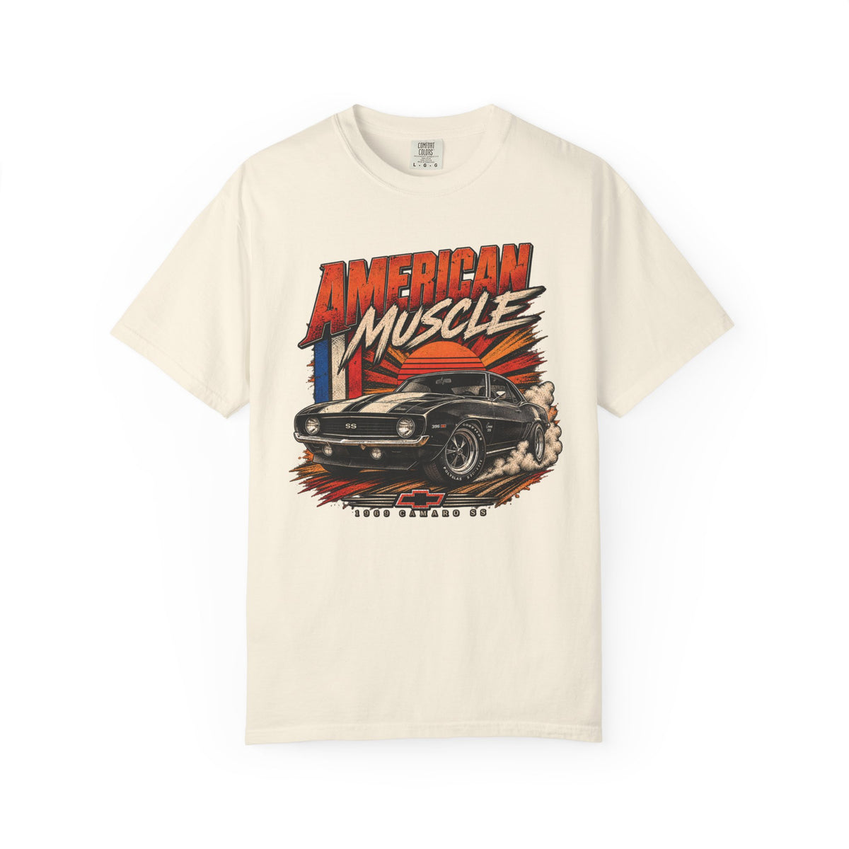 American Muscle Car T-Shirt – Classic Vintage Camaro Graphic