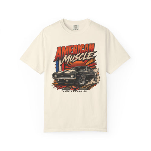 American Muscle Car T-Shirt – Classic Vintage Camaro Graphic